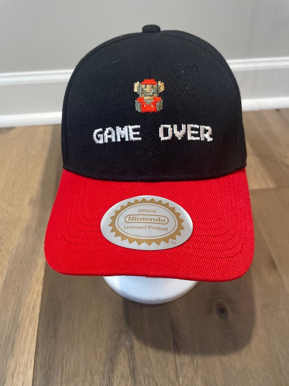 Nintendo Super Mario Bros Official Licensed Black Red Baseball Cap